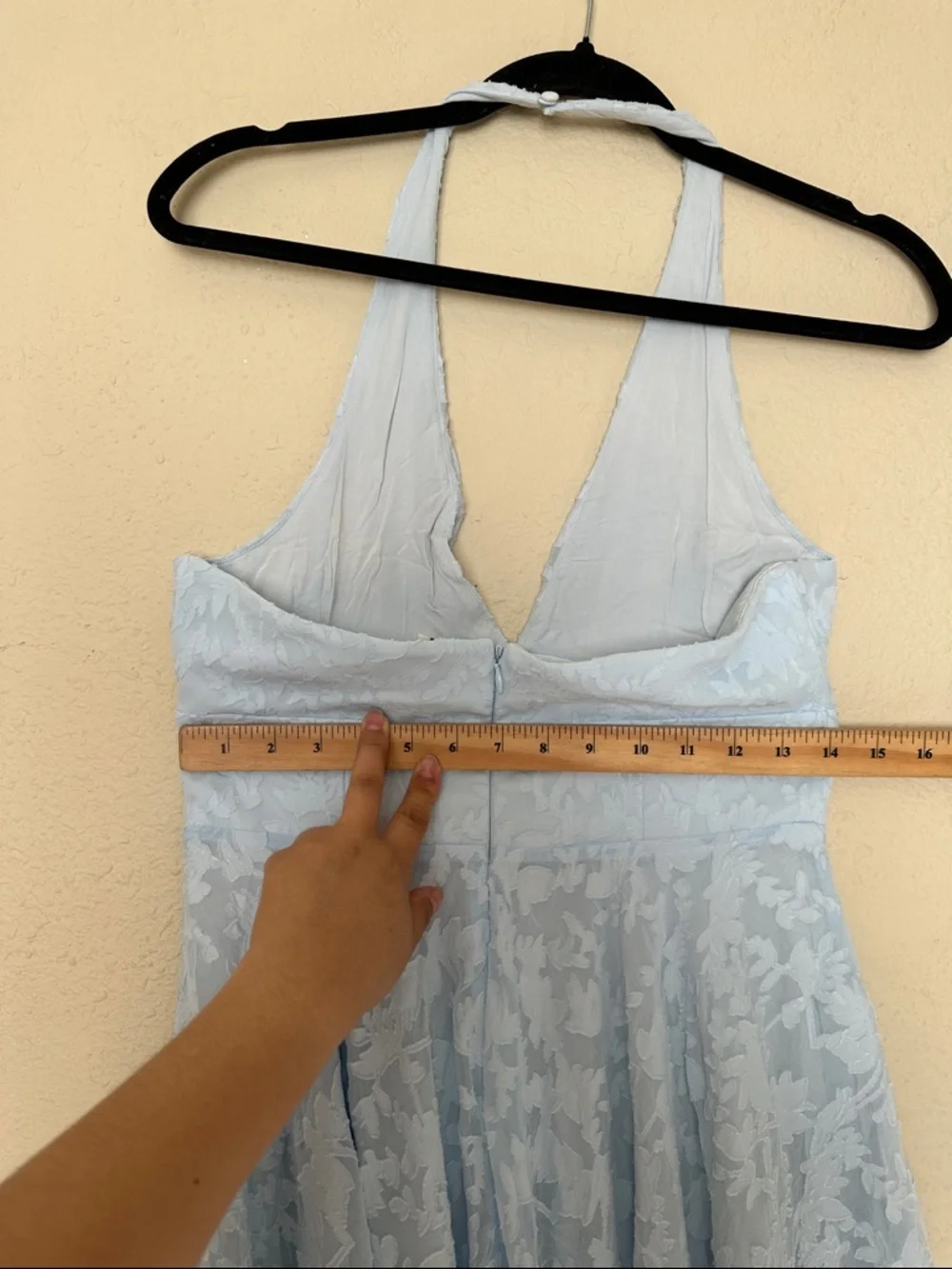 HOUSE OF CB Arietta Floral Jacquard Plunge Halter Neck Dress Sz M A-C NWOT $289 - Picture 16 of 16